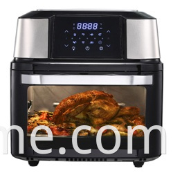 Anbolife new stainless steel cover multi-function digital air fryer oil free air fryers electric deep fryer